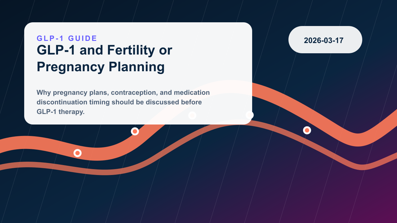 GLP-1 Medications and Fertility or Pregnancy Planning editorial illustration