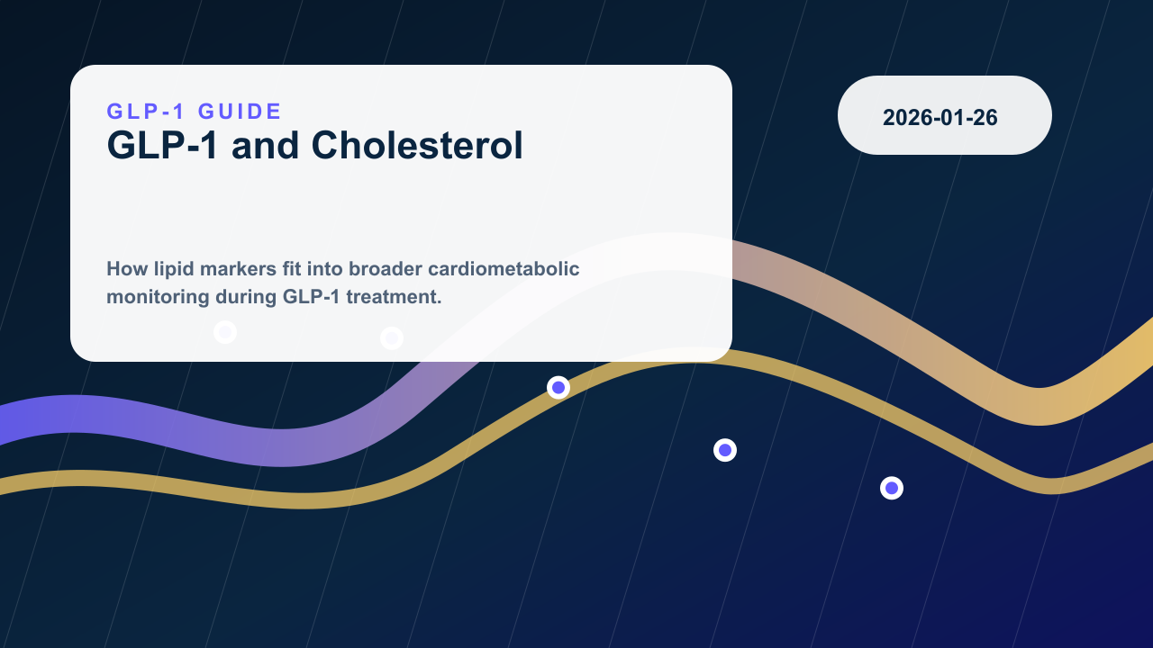 GLP-1 Therapy and Cholesterol Conversations editorial illustration