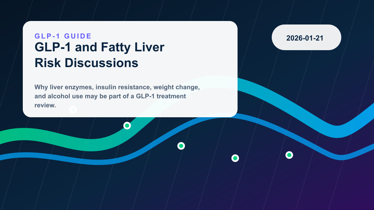 GLP-1 Therapy and Fatty Liver Risk Discussions editorial illustration