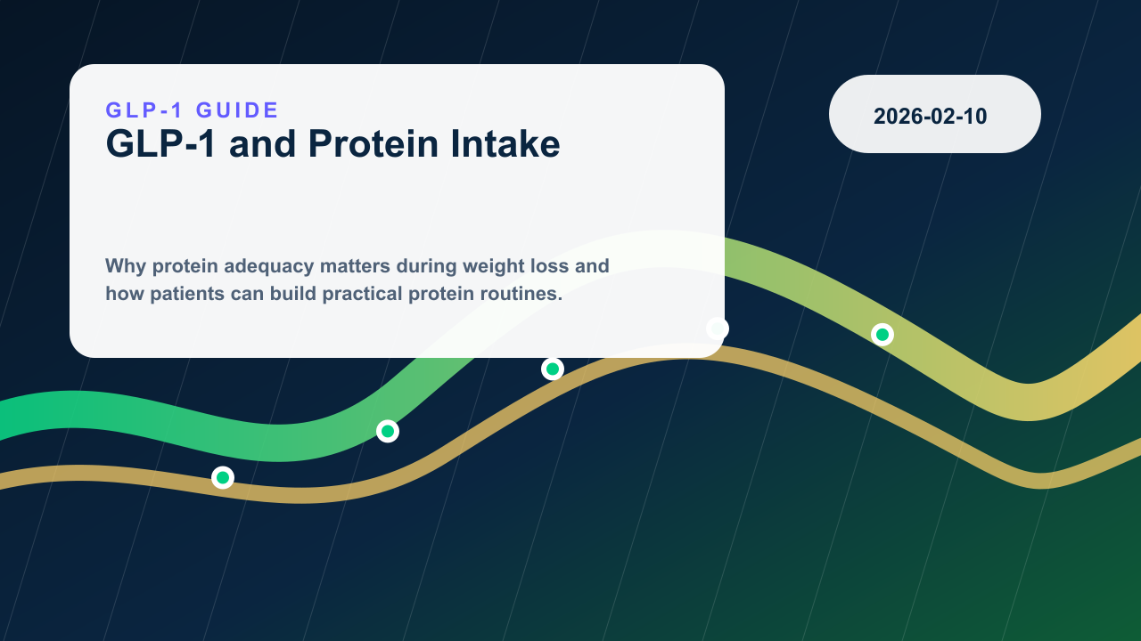 GLP-1 Therapy and Protein Intake editorial illustration
