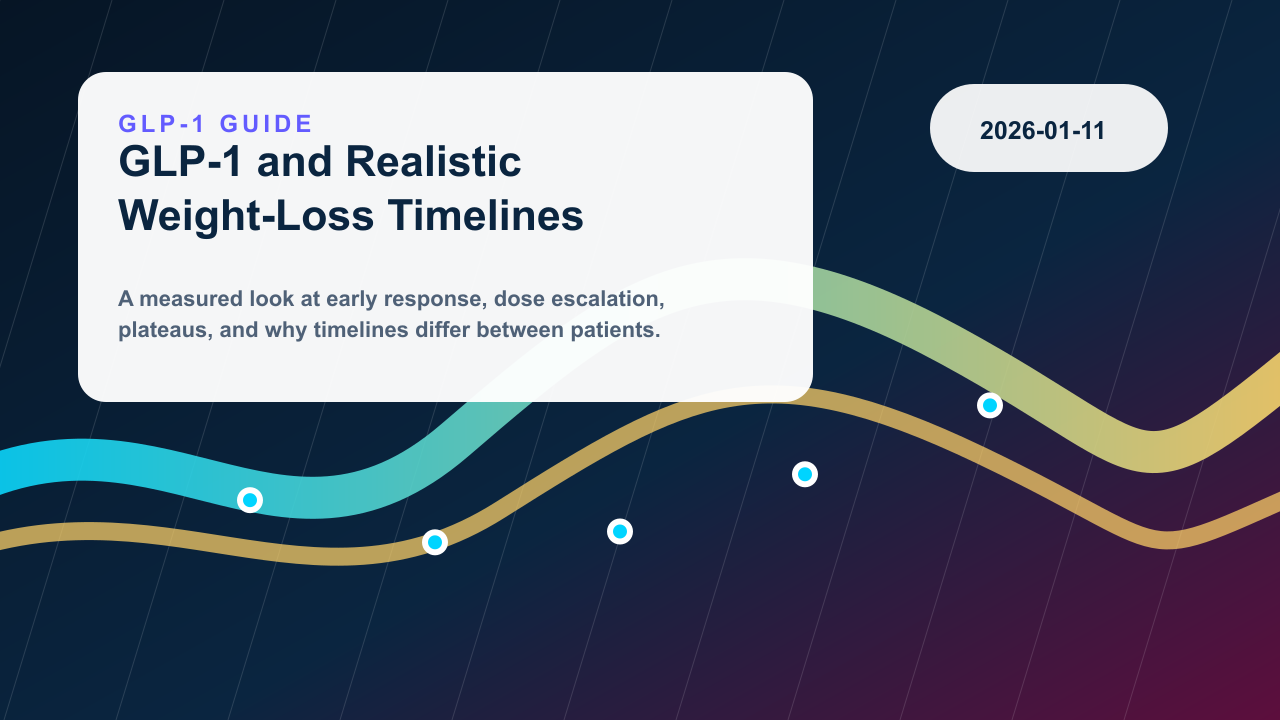 GLP-1 Therapy and Realistic Weight-Loss Timelines editorial illustration