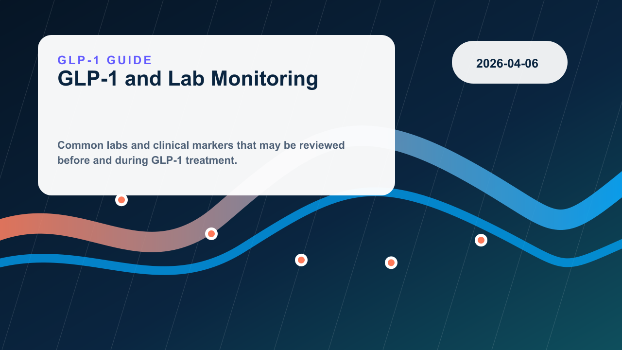 GLP-1 Treatment and Lab Monitoring editorial illustration
