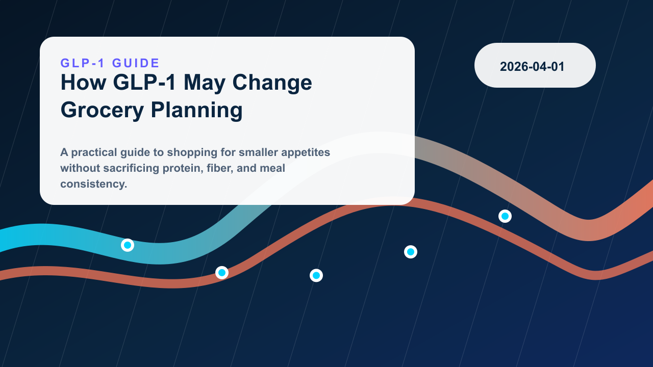 How GLP-1 Therapy May Change Grocery Planning editorial illustration