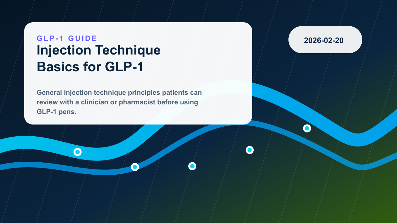 Injection Technique Basics for GLP-1 Medications editorial illustration