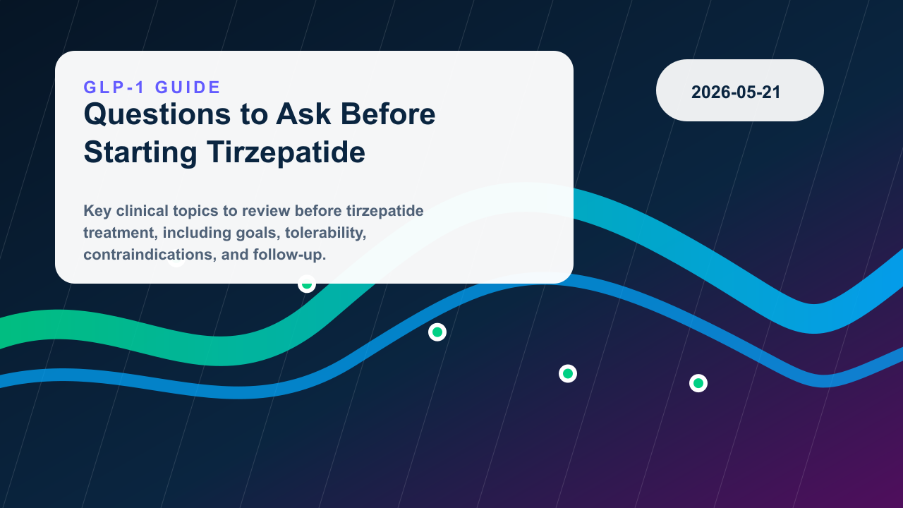 Questions to Ask Before Starting Tirzepatide editorial illustration