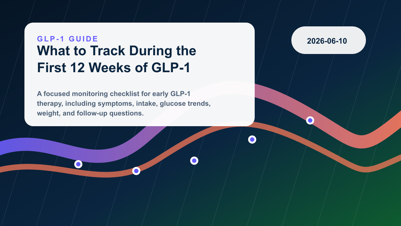 What to Track During the First 12 Weeks of GLP-1 Treatment editorial illustration